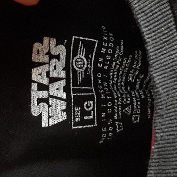 Star wars tee shirt, black, mens large. - Picture 3 of 3